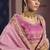 Pink viscose zari tissue silk blend embroidered saree