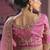 Pink viscose zari tissue silk blend embroidered saree