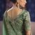 Sea green viscose zari tissue silk blend embroidered saree