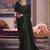 Black viscose zari tissue silk blend embroidered saree
