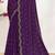 Purple sequin embellished work two tone satin silk saree