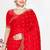 Red sequin embellished work two tone satin silk saree
