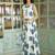 Floral printed cotton round neck white co-ord set