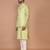 Men's woven design floral jacquard kurta jacket set