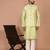 Men's woven design floral jacquard kurta jacket set