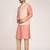Men's woven design floral jacquard kurta jacket set