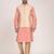 Men's woven design floral jacquard kurta jacket set