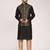 Men's woven design  jacquard kurta jacket set