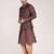 Men's woven design  jacquard kurta jacket set