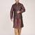 Men's woven design  jacquard kurta jacket set
