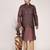 Men's woven design  jacquard kurta jacket set