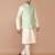 Men's woven design floral jacquard kurta jacket set