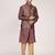 Men's woven design  jacquard kurta jacket set