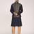 Men's woven design  jacquard kurta jacket set