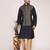 Men's woven design  jacquard kurta jacket set