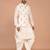 Men's printed silk kurta jacket set