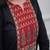 Floral printed cotton round neck black  kurta trouser & dupatta set