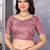 Baby pink soft shimmer chiffon embroidery work designer party wear festive saree with unstitched blouse piece