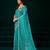 Rama  soft net sequence emboidery designer party wear festive saree with unstitched blouse piece