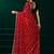 Red  soft net sequence emboidery designer party wear festive saree with unstitched blouse piece