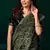 Green  soft net sequence emboidery designer party wear festive saree with unstitched blouse piece