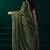 Green  soft net sequence emboidery designer party wear festive saree with unstitched blouse piece