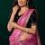 Baby pink  soft net sequence emboidery designer party wear festive saree with unstitched blouse piece