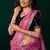 Baby pink  soft net sequence emboidery designer party wear festive saree with unstitched blouse piece
