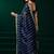 Blue  soft net sequence emboidery designer party wear festive saree with unstitched blouse piece