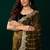 Olive  soft net sequence emboidery designer party wear festive saree with unstitched blouse piece
