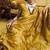 satin silk blend handloom weaving saree in mustard yellow