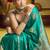 satin silk blend handloom weaving saree in sea green