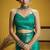 satin silk blend handloom weaving saree in sea green