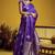 satin silk blend handloom weaving saree in violet