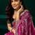 Pink  soft net sequence emboidery designer party wear festive saree with unstitched blouse piece