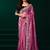 Pink  soft net sequence emboidery designer party wear festive saree with unstitched blouse piece