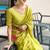 Parrot soft silk blend banarasi jacuard work designer party wear saree with unstitched blouse piece