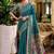 Rama soft silk blend banarasi jacuard work designer party wear saree with unstitched blouse piece