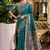 Rama soft silk blend banarasi jacuard work designer party wear saree with unstitched blouse piece