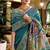 Rama soft silk blend banarasi jacuard work designer party wear saree with unstitched blouse piece