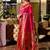 Rani pink soft silk blend banarasi jacuard work designer party wear saree with unstitched blouse piece