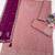 Lavender chinon heavy embroidery semi stitched wedding palazzo suits