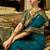 Rama soft silk blend banarasi jacuard work designer party wear saree with unstitched blouse piece