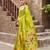 Parrot soft silk blend banarasi jacuard work designer party wear saree with unstitched blouse piece
