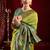 Parrot soft silk blend banarasi jacuard work designer party wear saree with unstitched blouse piece