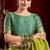 Parrot soft silk blend banarasi jacuard work designer party wear saree with unstitched blouse piece