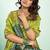 Parrot soft silk blend banarasi jacuard work designer party wear saree with unstitched blouse piece