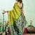 Parrot soft silk blend banarasi jacuard work designer party wear saree with unstitched blouse piece
