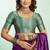 Purple soft silk blend banarasi jacuard work designer party wear saree with unstitched blouse piece
