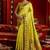 Parrot soft silk blend banarasi jacuard work designer party wear saree with unstitched blouse piece